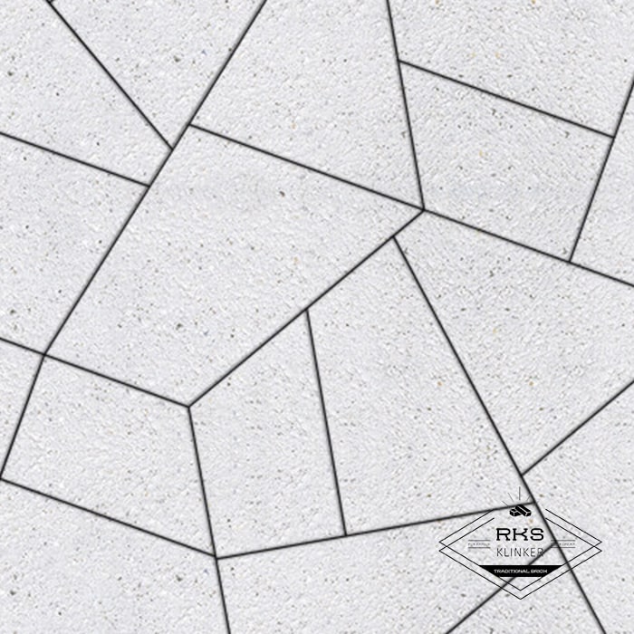 Тротуарная плитка ОРИГАМИ - Б.4.Фсм.8, Стоунмикс, Белый в Старом Осколе